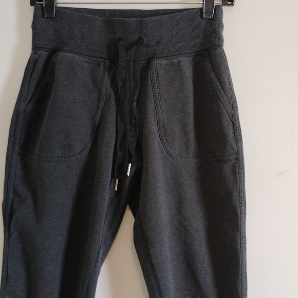Lululemon Comfy As Sweat PantHeathered Black Size 4 - Picture 2 of 14